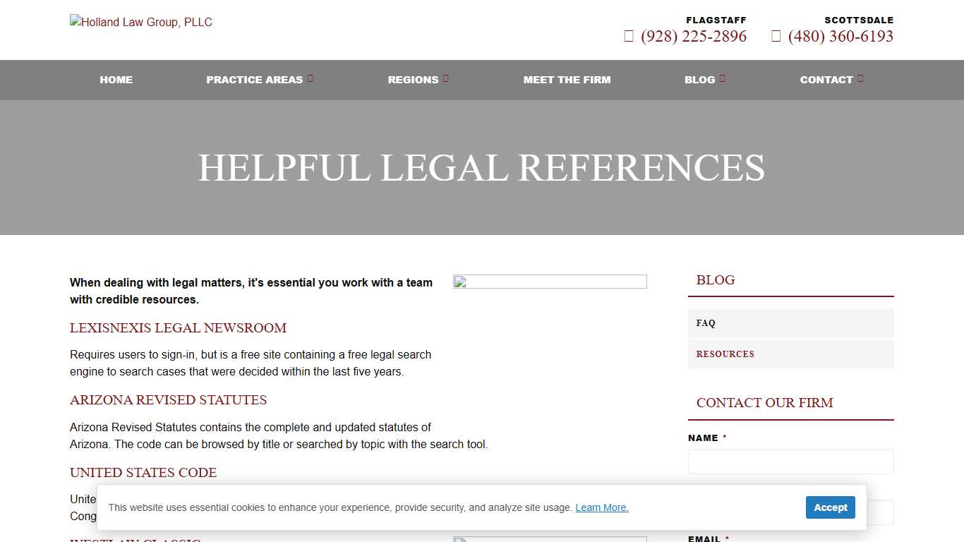 Resources - Holland Law Group Attorneys At Law Northern Arizona