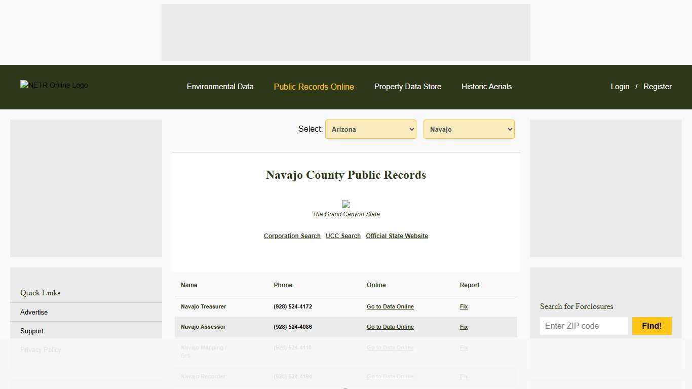 NETR Online • Navajo • Navajo Public Records, Search Navajo Records, Navajo Property Tax, Arizona Property Search, Arizona Assessor